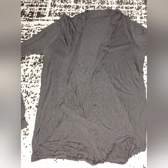 EUC Lanston Black Surplice Drape Top - Size Small! - Picture 8 of 12